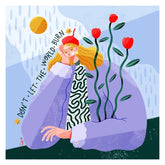 Illustration engagée papier recyclé Don't Let The World Burn